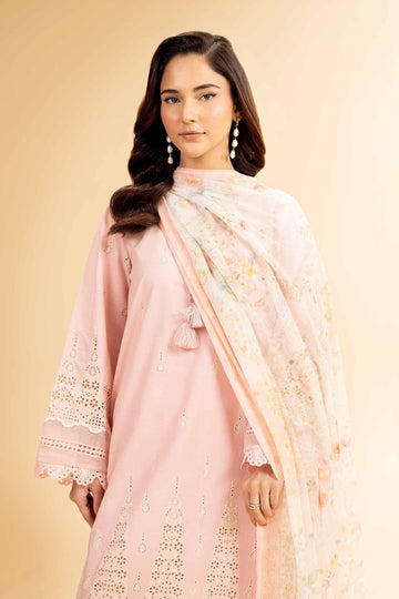 Nishat Linen 3 Piece - Embroidered Suit - 42501406 Online Shopping
